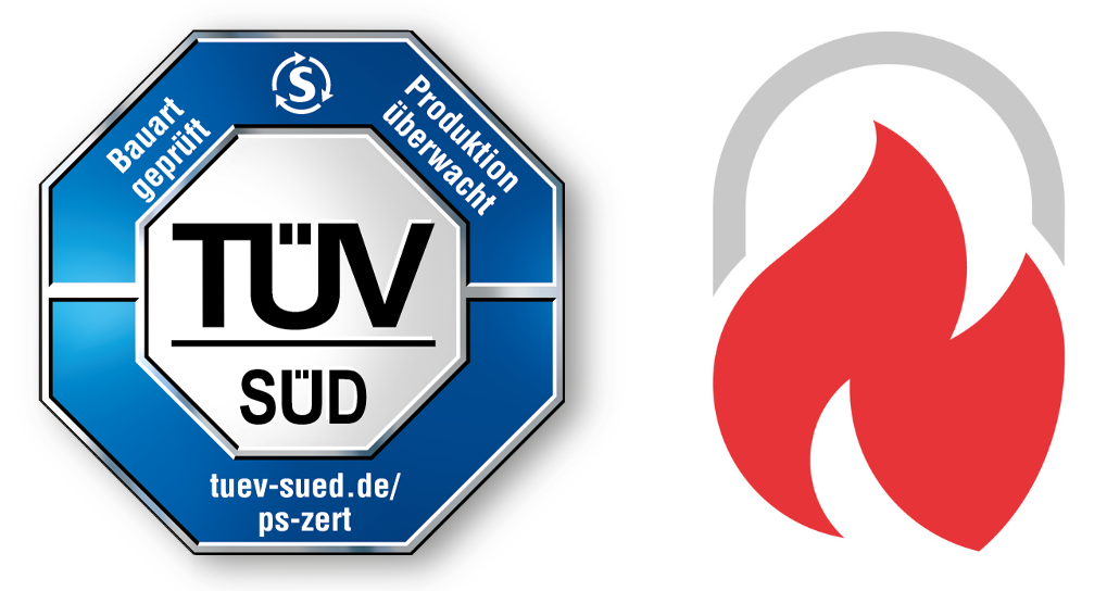 TÜV-zertifiziert & Firelock® UV-Lasur