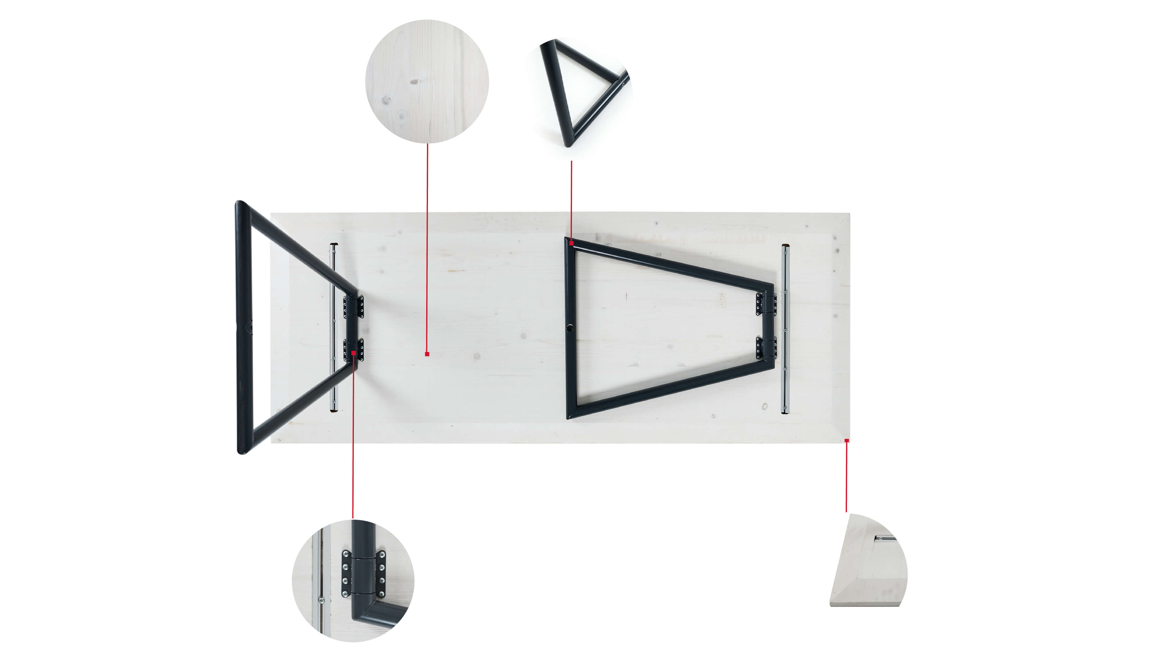 The bottom of the design set Riva including small circles with detailed photos of the construction are shown in this graphic.