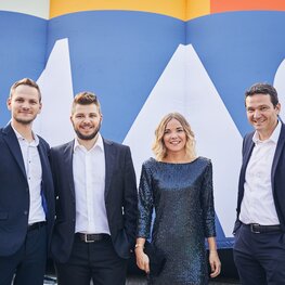 Auf dem Foto sieht man Stefan. Thomas, Sonja und Georg Zingerle.