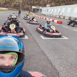 Team Go-Kart race The team went go-karting