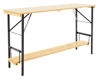 Der Stehtisch "200x60" mit Fußbrett