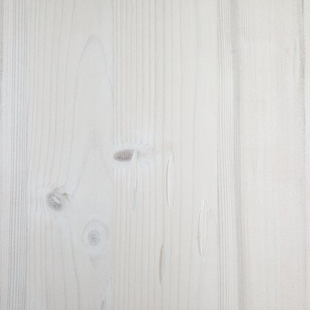 Die Holzplatte der Designgarnitur Riva in Weiß.
