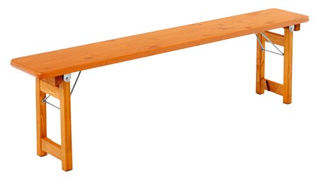 The bench of the design set Rustica is set up.